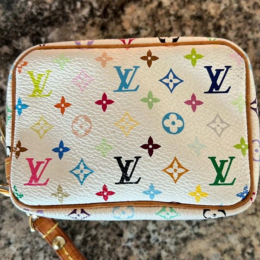 Louis Vuitton x Takashi Monogram Multicolor Wapity Pouch Wristlet